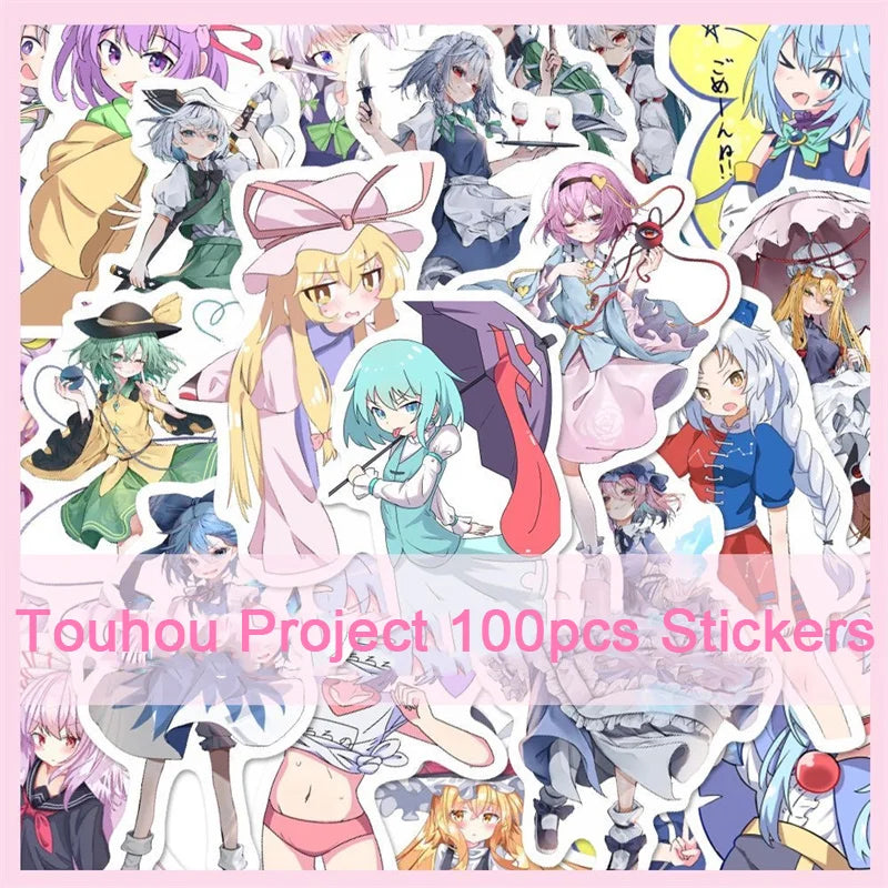 100pcs Touhou Project Stickers