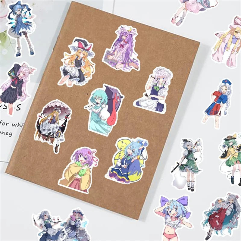 100pcs Touhou Project Stickers